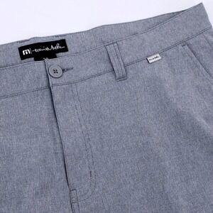 Travis Mathew Golf Shorts Mens 38 Heathered Gray Lightweight Casual Athleisure‎